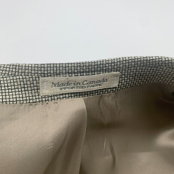 Jacobsons Mens Gray 40 R Sport Coat Notch Lapel Long Sleeve Pockets - Picture 5 of 9